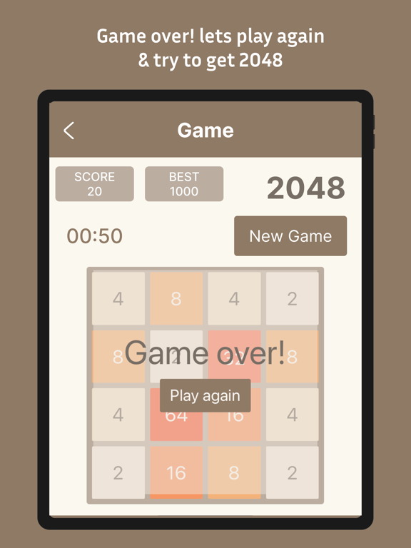 Screenshot #6 pour 2048 - puzzle number 4096
