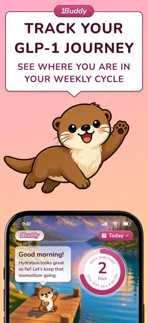 1Buddy: GLP-1 Tracker Friend screenshot 1