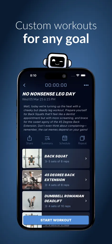Gym Bot Workout Planner - Health & Fitness App | MWM