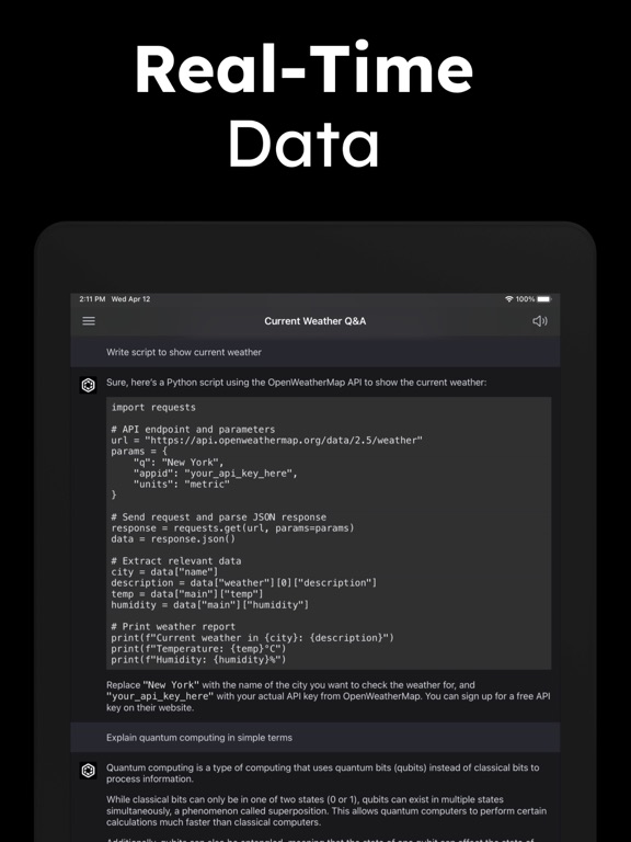 ChatPlus: AI Chatbot Assistant iPad screenshot 4 - Productivity app