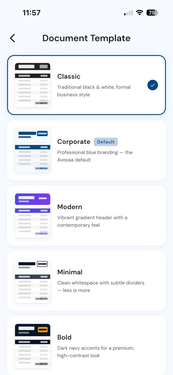 Screenshot #3 pour Avoxaa – Invoice & Quote Maker