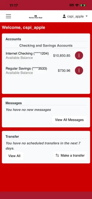 McClave State Bank Mobile screenshot 2