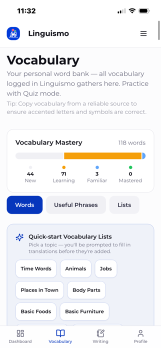 Linguismo: Language Tracker Screenshot 1 of 9
