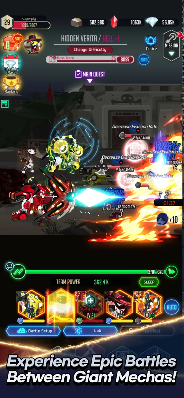 MechanicWar:Idle RPG Hack screenshot 5 - game app interface