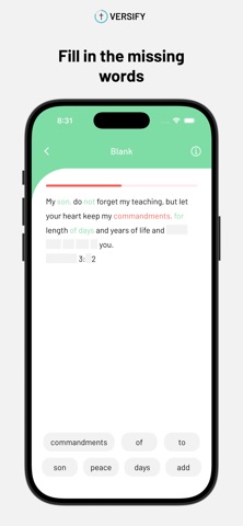 Versify App screenshot