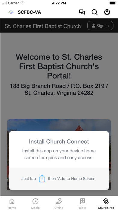 St Charles First Baptist - VA Screenshot