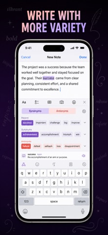 Thesaurus: Synonym Keyboard iPhone screenshot