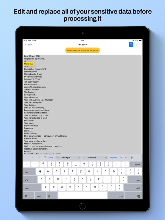 AI Lawyer: legal documents iPad screenshot 4 - Productivity app