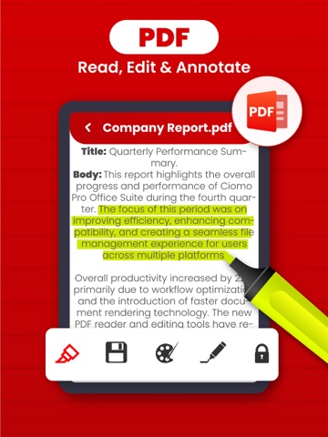 All PDF Reader - PDF Viewer iPad screenshot