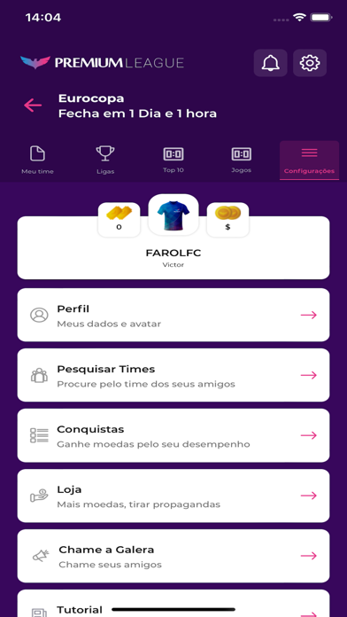 Premium League Fantasy Game Screenshot