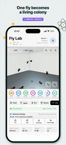 Fly Lab: Pocket Laboratory iPhone screenshot