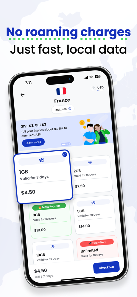 aloSIM: 5G Prepaid Travel eSIM screenshot 3