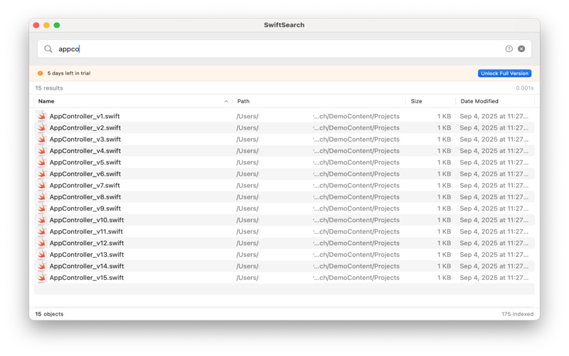 App screenshot