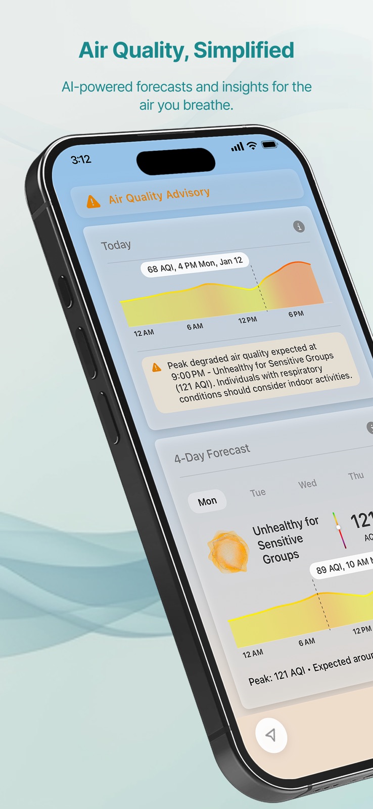 Flow AQ | Air Quality iphone screenshot 1