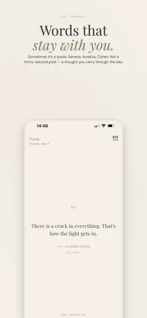 Nook – Daily Artifact screenshot 3