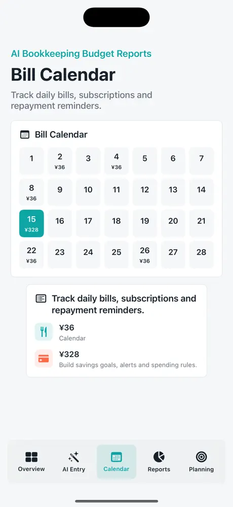 AI Bookkeeping Budget Reports screenshot 3