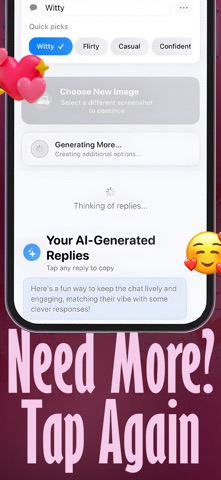 FlirtAssist - AI Love Wingman iPhone screenshot