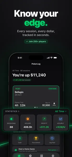 PokerLog: Poker Tracker screenshot 1