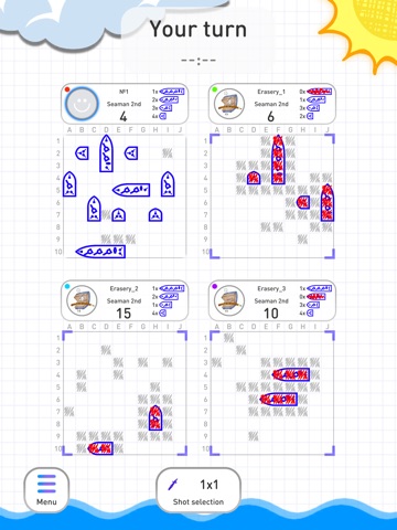 Seabattle batalies online iPad screenshot