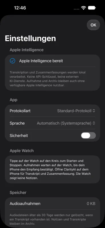 ClarityAI: KI Meeting Notizen screenshot 3 of 3