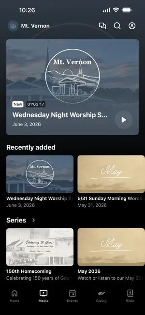 Mt. Vernon Baptist Church screenshot 2