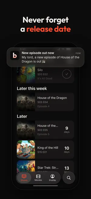 Bingers: TV & Movie Tracker screenshot 2