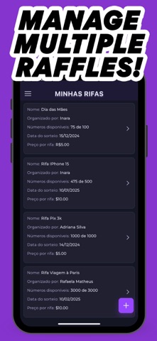 Easily create: Manage raffles Screenshot 4 of 7