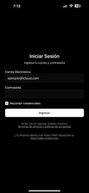 Vidan HRM screenshot 1