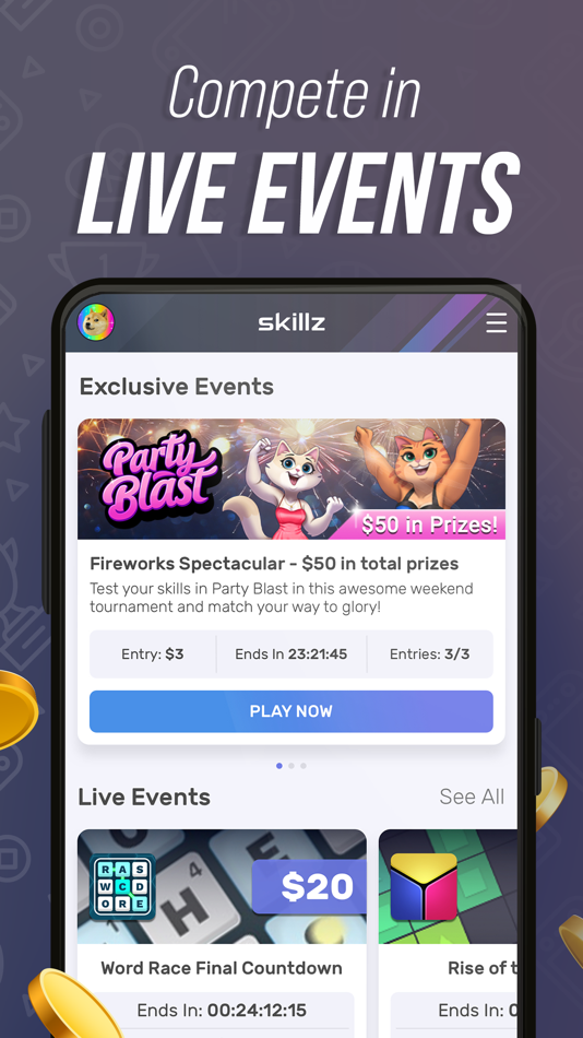 #3. Skillz: Compete & Win Cash (iOS) 来自: Skillz Inc.