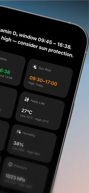 Healthy Weather: Vitamin D screenshot 2
