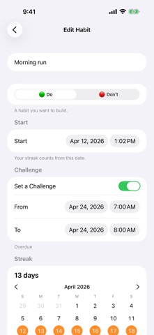 Streaks_Timer Screenshot 2 of 2