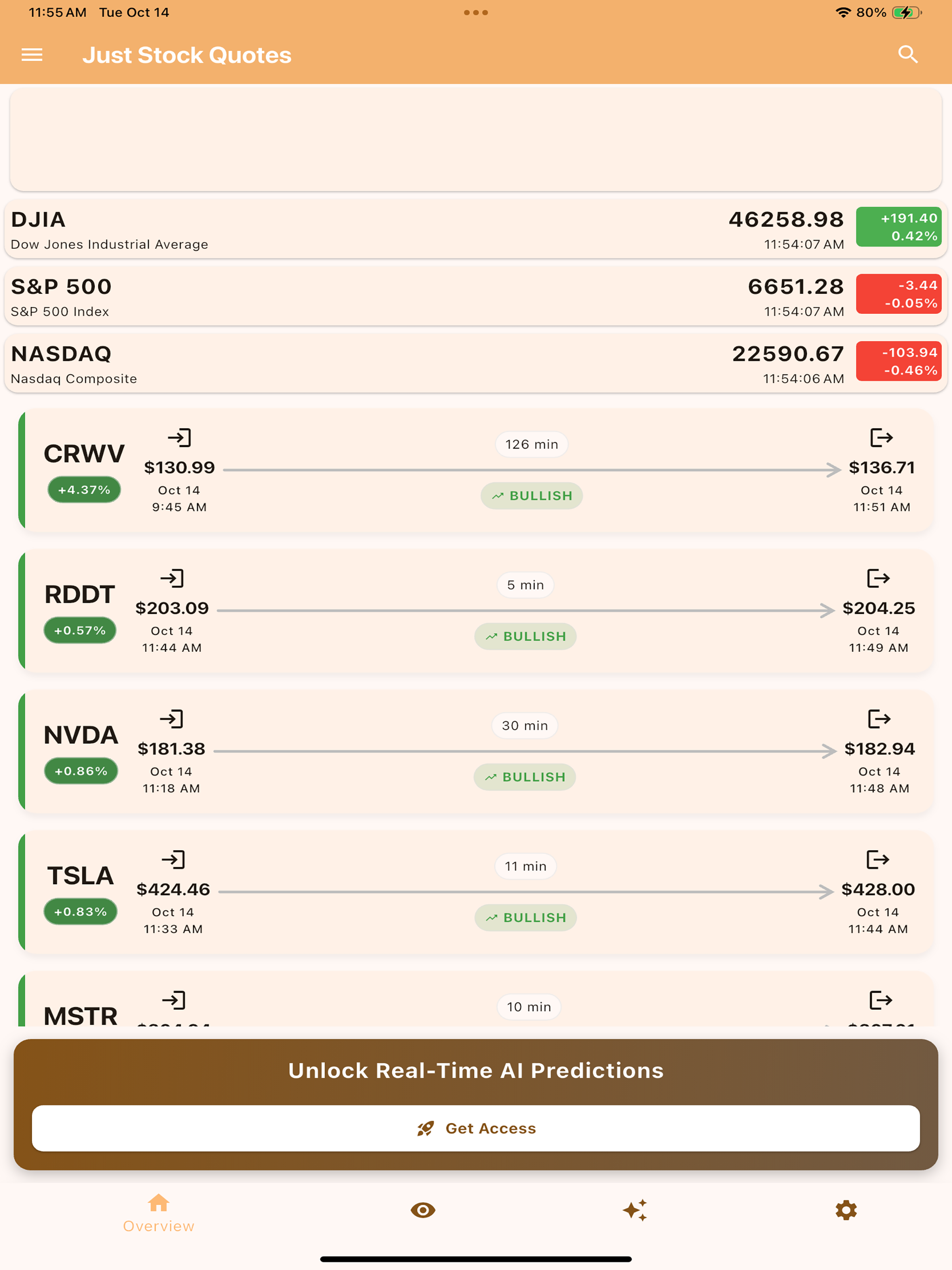 Just Stock Quotes