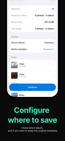 Downsize: Media Shrinker Screenshot 2 of 5
