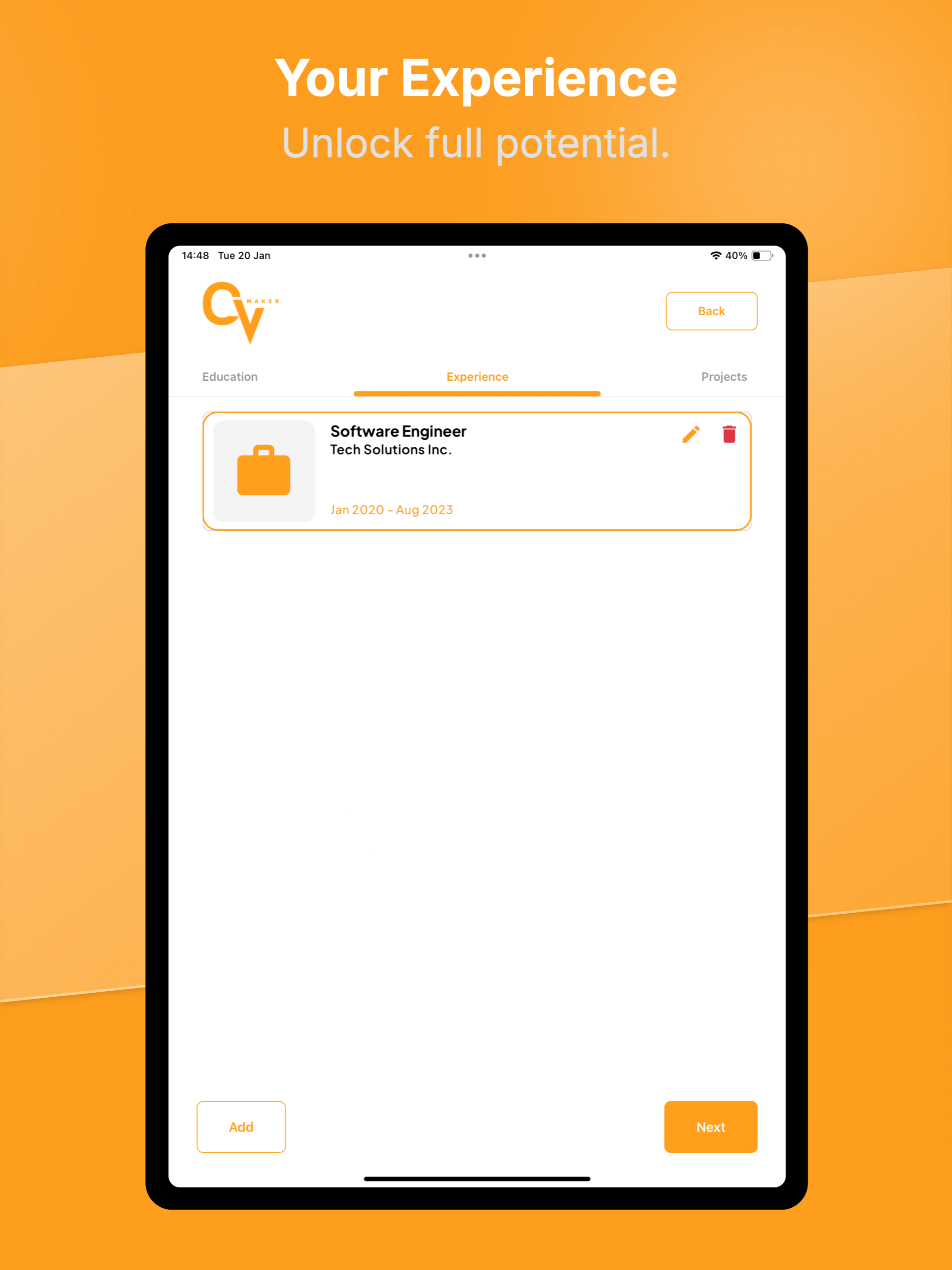 CV Maker - Professional Resume