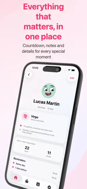 Birthday: Moments Reminder screenshot 4