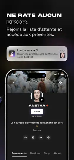 Capture d'écran de Shotgun - Musique Live sur iPhone 5
