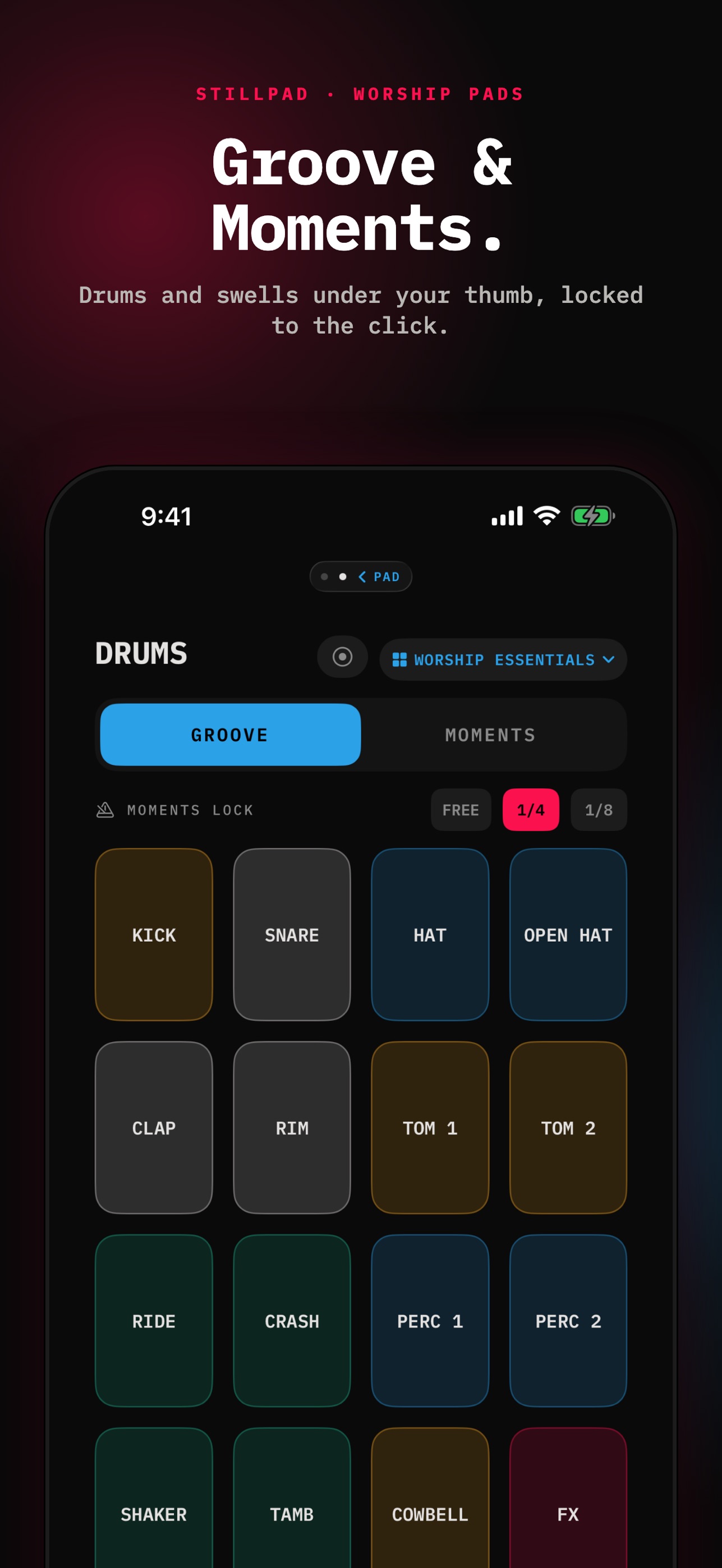 Screenshot 2 of Stillpad: Ambient Worship Pads
