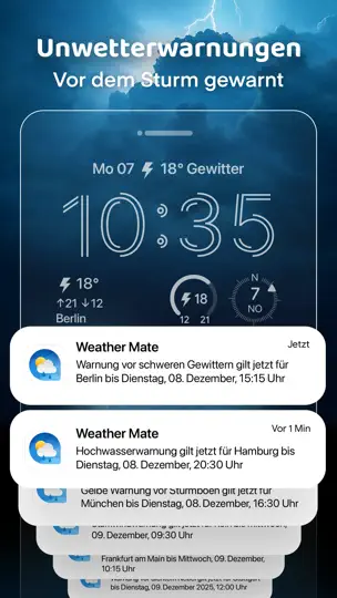 Screenshot von Wetter-Partner - Wetterradar auf dem iPhone 7