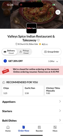 Valleys Spice Indian Takeaway Screenshot 2 of 4