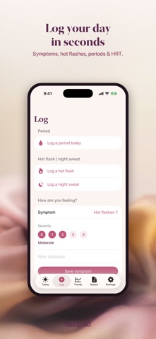 Marigold: Menopause Tracker Screenshot 5 of 10