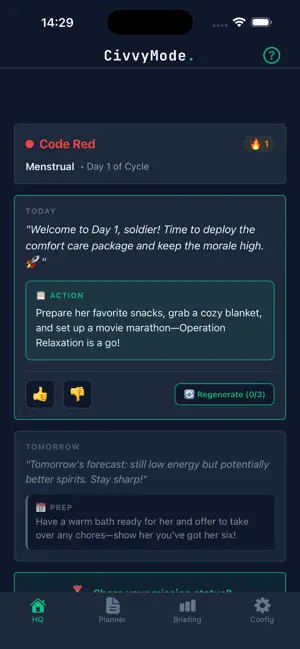 CivvyMode: Her Period Tracker screenshot 1