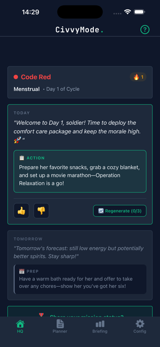 CivvyMode: Her Period Tracker Screenshot 1 of 5