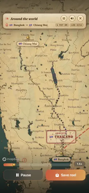 Travel Reels: Trip Map Videos screenshot 2