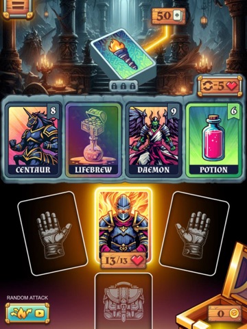 Pyrocrawl : Dungeon Deck iPad screenshot