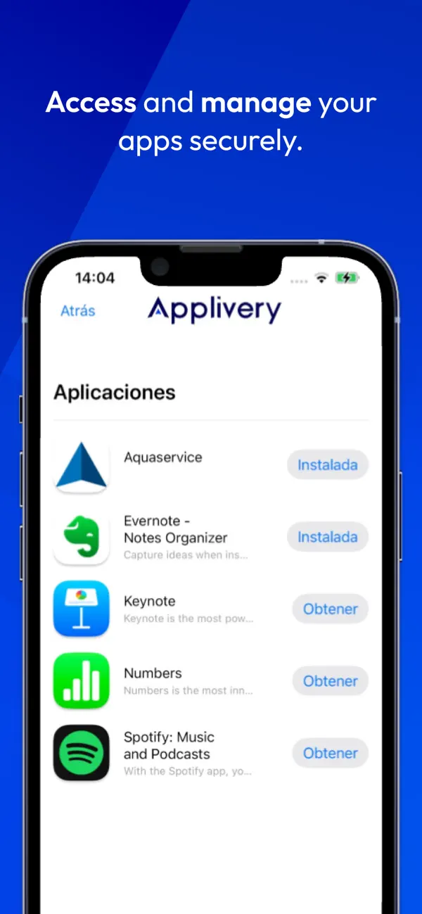 Screenshot #2 pour Applivery Self Service