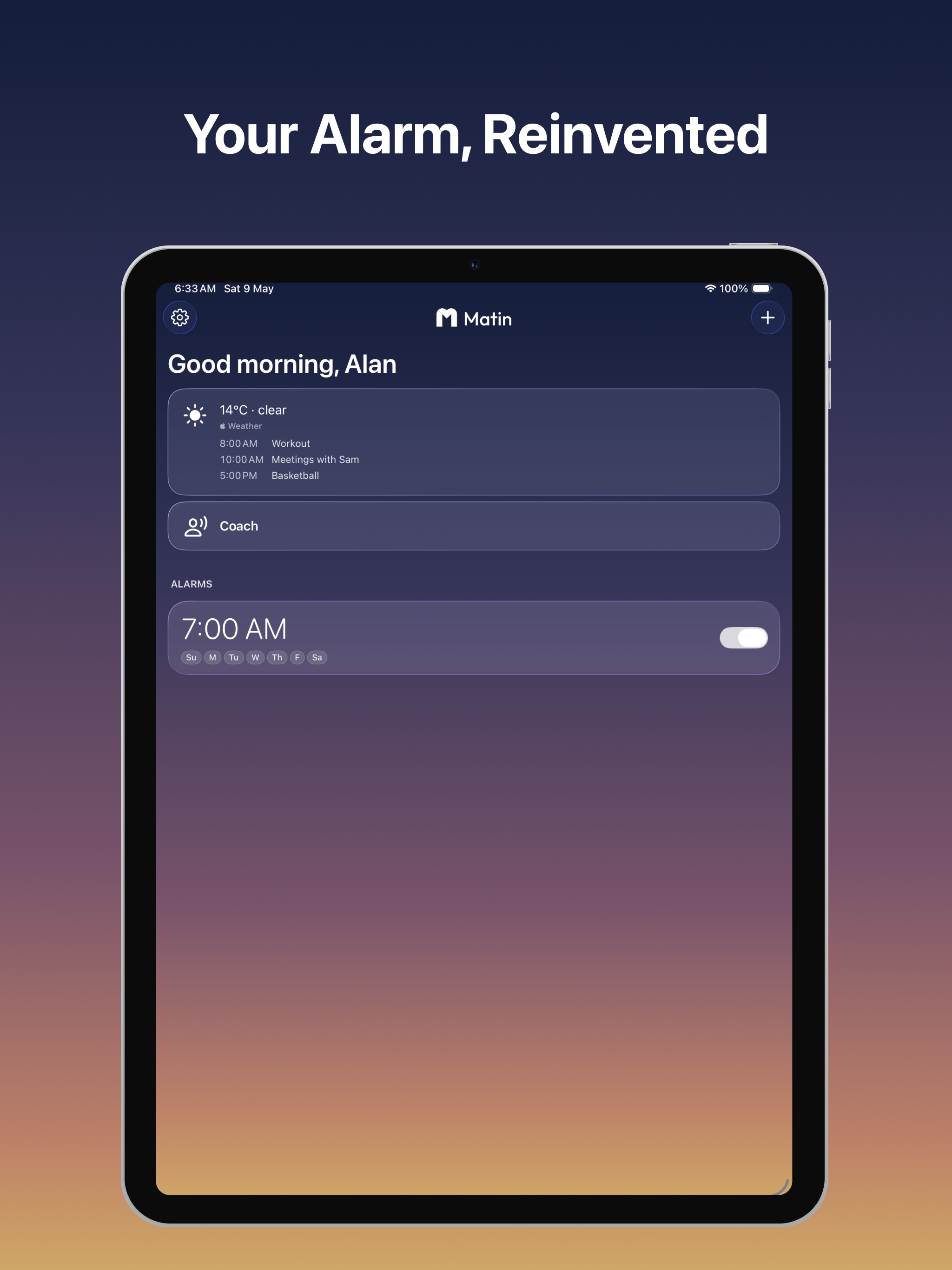 Matin: AI Voice Alarm