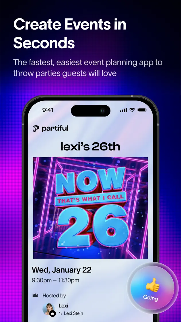 Partiful, App Store screenshot 1