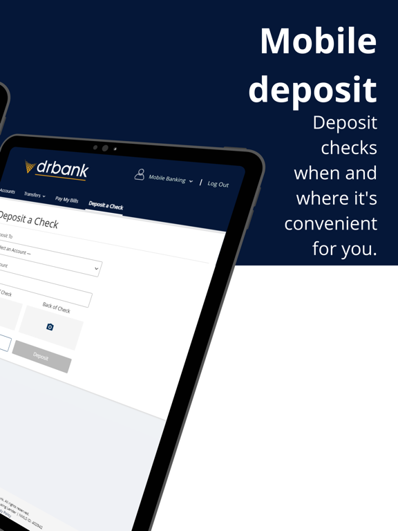 DR Bank Mobile iPad screenshot 5 - Finance app