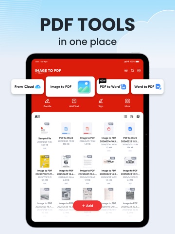 Image to PDF Converter & Edit iPad screenshot 3