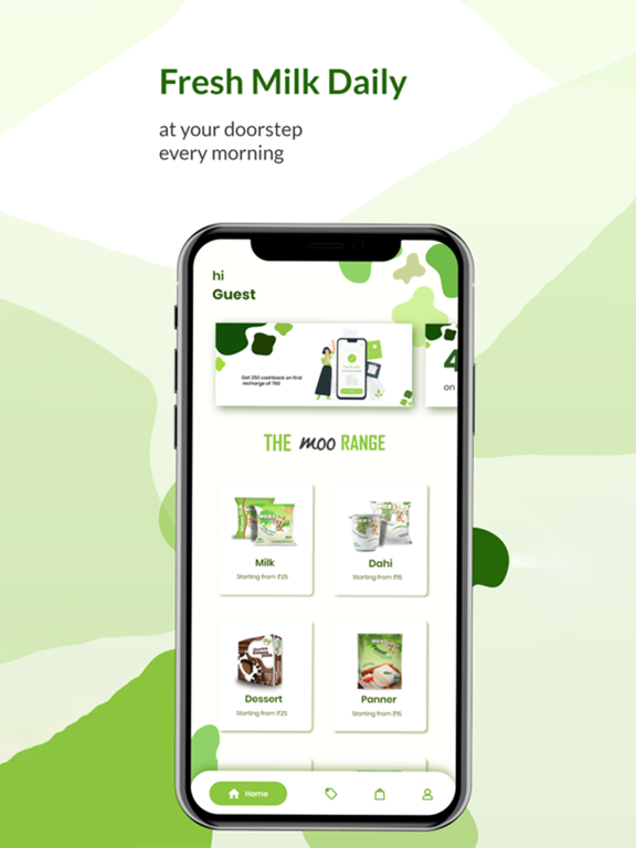 DailyMoo iPad screenshot 1 - Shopping app